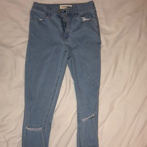 pacsun slightly ripped jeans